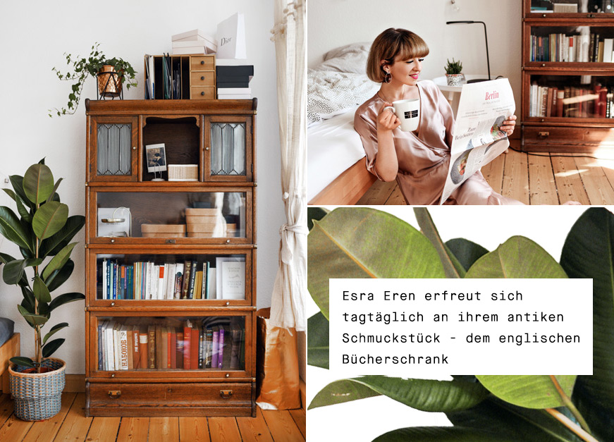 Esra Eren liebt ihren antiken englischen Bücherschrank