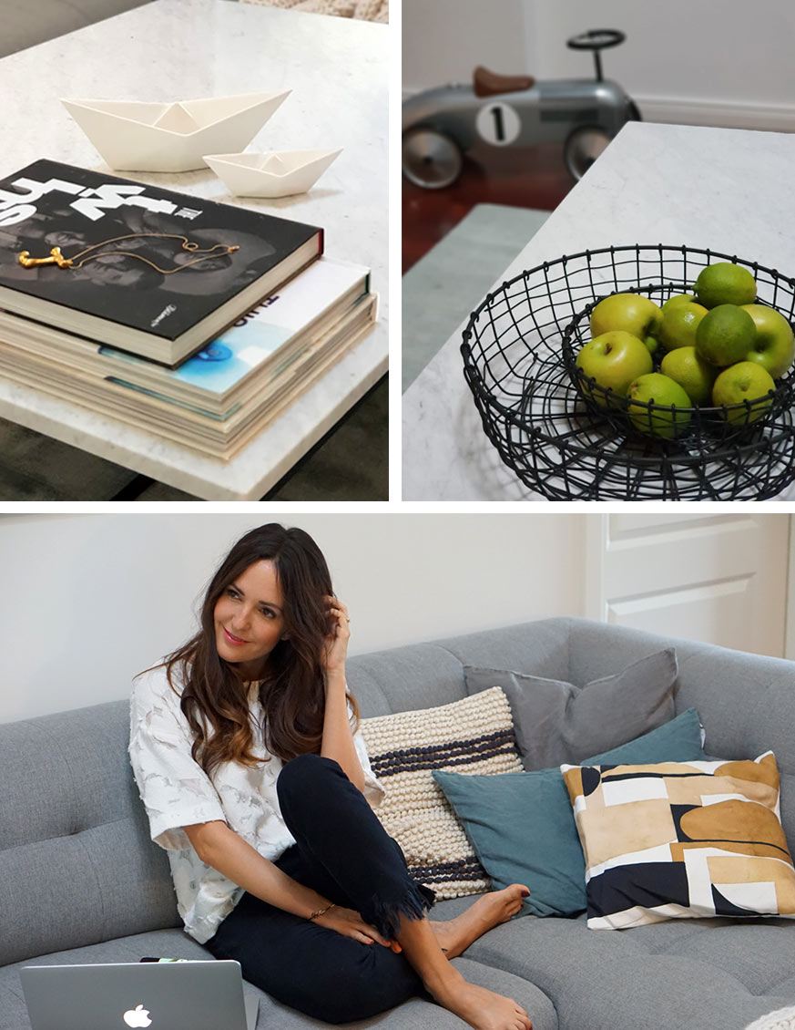 Accessoires im Wohnzimmer von Johanna Klum